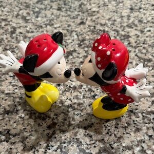Mickey and Minnie Christmas Salt and Pepper Shaker